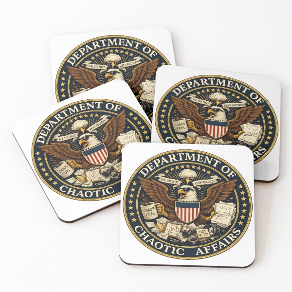 Item preview, Department of Chaotic Affairs Funny Office Humor designed and sold by Stikaro.