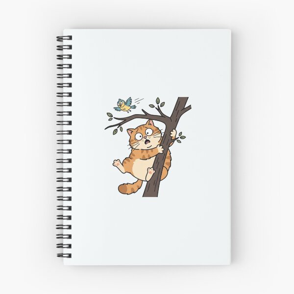 Item preview, Funny Scared Orange Cat Climbing Tree designed and sold by Owcomm.