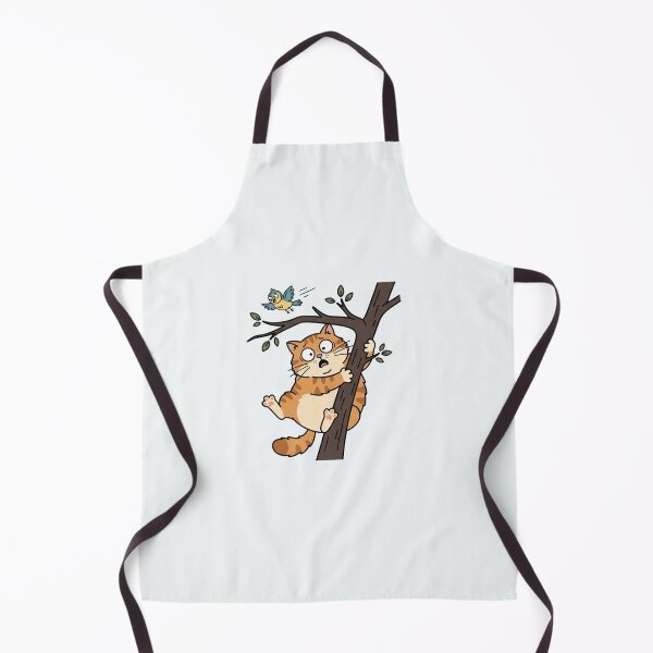 Item preview, Funny Scared Orange Cat Climbing Tree designed and sold by Owcomm.