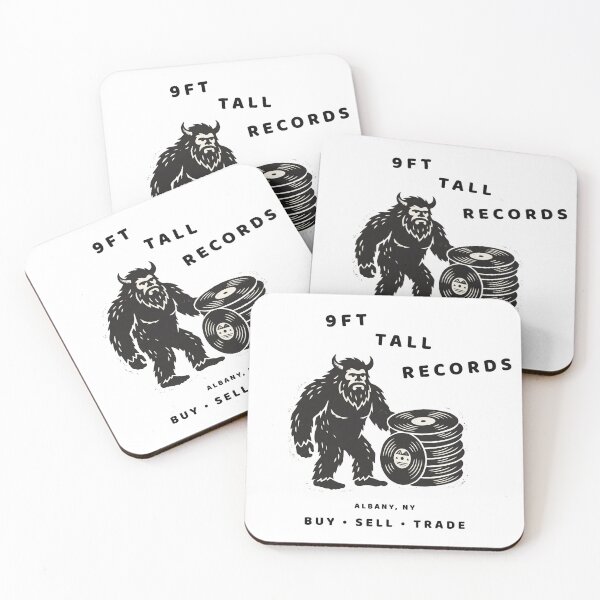 Item preview, 9ft Tall Records – Vintage Bigfoot Vinyl T-Shirt designed and sold by Klevertee.