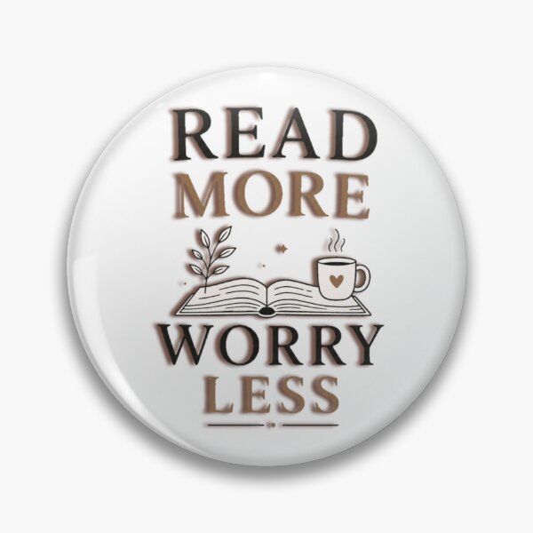 Item preview, Read More Worry Less Minimalist Book Lover Reading Design designed and sold by Noirvasca.