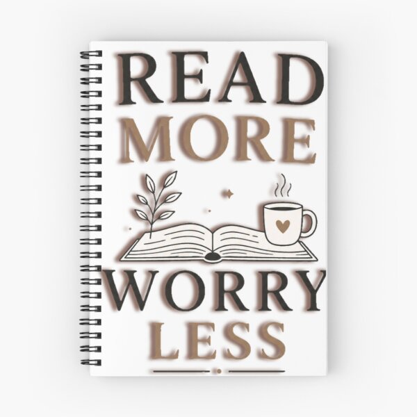 Item preview, Read More Worry Less Minimalist Book Lover Reading Design designed and sold by StockAnime.