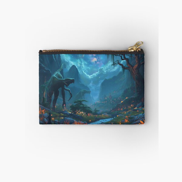 Item preview, Ancient Giants Alien Valley Fantasy Landscape designed and sold by Luminous Wilds.