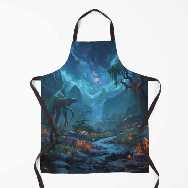 Item preview, Ancient Giants Alien Valley Fantasy Landscape designed and sold by Luminous Wilds.