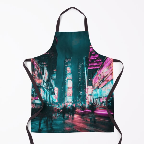 Item preview, Neon City Night Wall Art | Futuristic Cyberpunk Skyline Illustration designed and sold by Iceberg Comic Book Lounge.