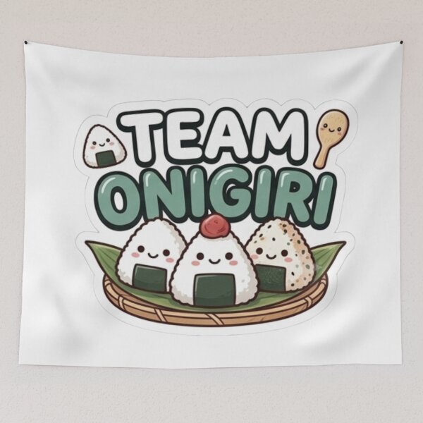Item preview, Team Onigiri-Cute Kawaii Team Foods - Laptop & Suitcase Stickers designed and sold by asumintjapan1.