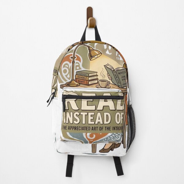 Item preview, Reading Instead of Talking Vintage Coffeehouse Poster designed and sold by urbinet.