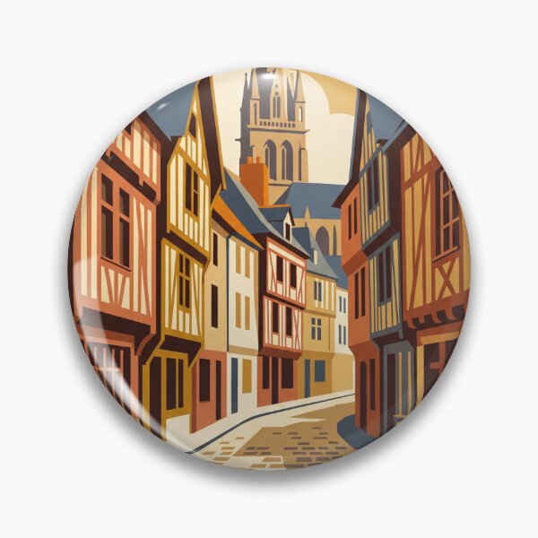 Item preview, Rennes France Vintage Travel Poster designed and sold by Bomax121.