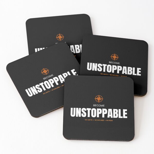 Item preview, Become Unstoppable Motivational Typography Design designed and sold by Hayir Design.