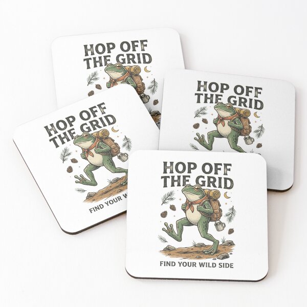 Item preview, Hop Off The Grid Frog designed and sold by Roy & Tiffany.