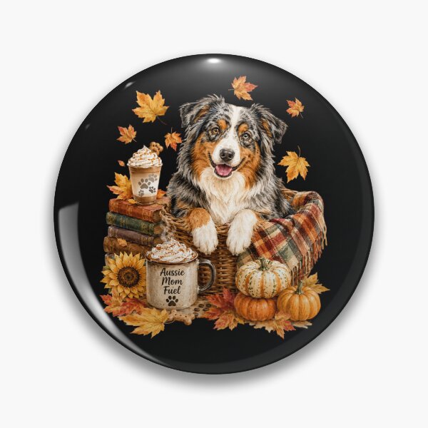 Item preview, Autumn Australian Shepherd Pumpkin Patch Aussie Mom designed and sold by Cute & Sassy Custom Gifting Boutiques.