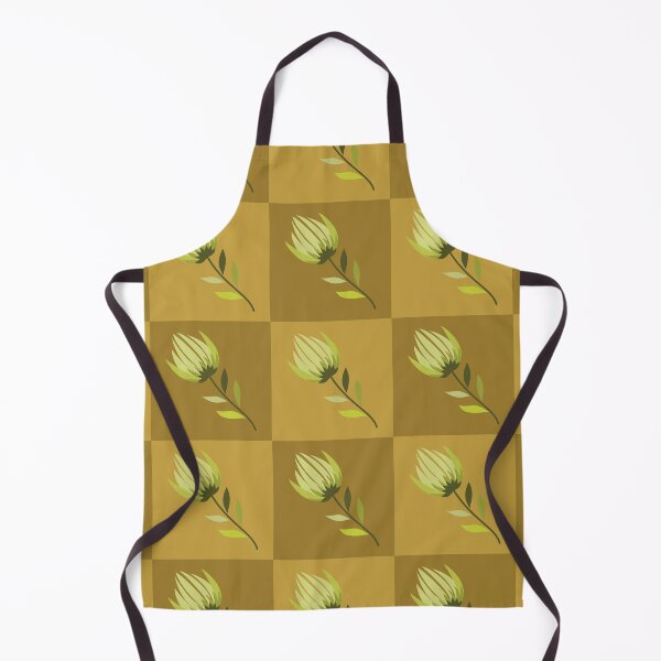 Item preview, Retro green flower grid pattern designed and sold by PowerAntShop.