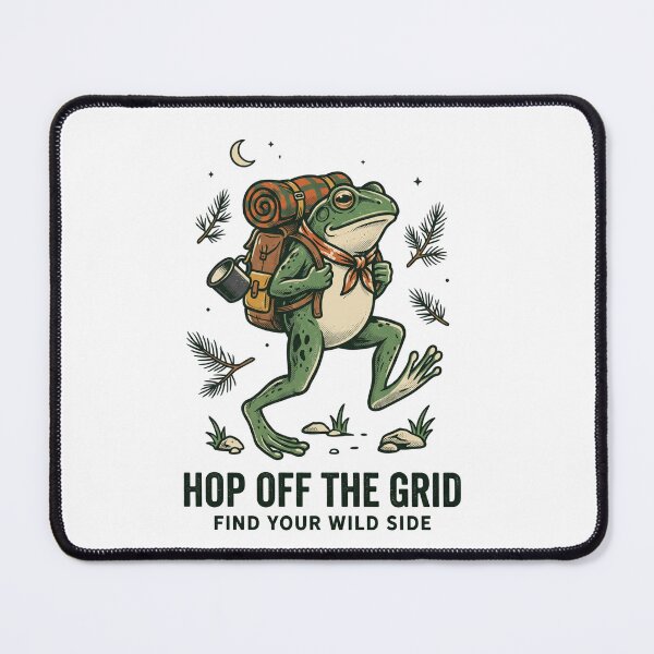 Item preview, Backpacking Adventure Frog designed and sold by Tiffany Roy.