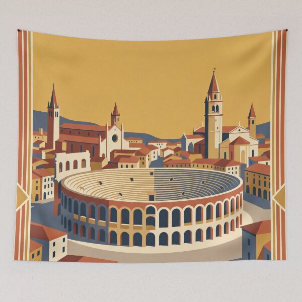 Item preview, Verona Italy Vintage Travel Poster designed and sold by Bomax121.