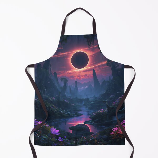 Item preview, Bioluminescent Eclipse Forest Alien Landscape designed and sold by Luminous Wilds.
