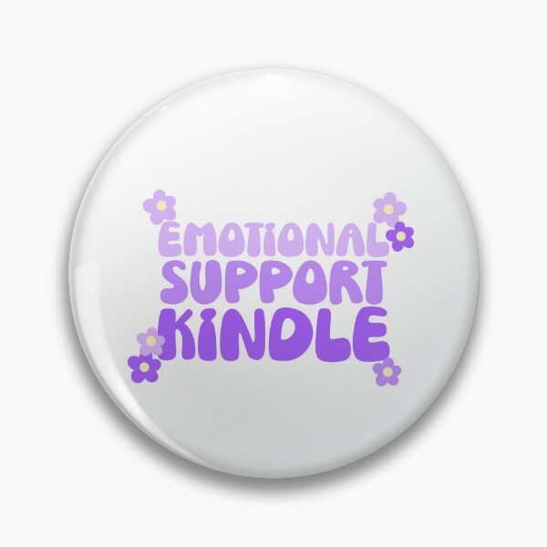Item preview, Emotional Support Kindle Purple Flowers designed and sold by letizzart designs.