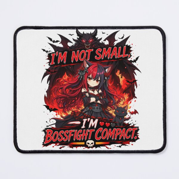 Item preview, I'm Not Short, I'm Boss Fight Compact | Funny Anime Gamer Girl designed and sold by Revyra Design .