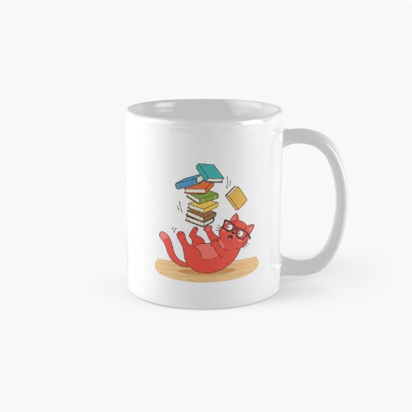Item preview, Funny Red Cat Dropping Pile Of Books designed and sold by Owcomm.