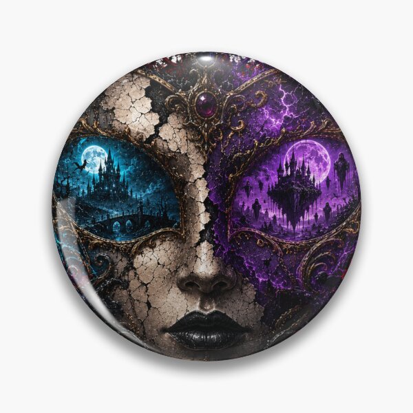 Item preview, Gothic Medusa Face – Dark Fantasy Woman with Ravens, Roses and Haunted Castle designed and sold by Limitless expressions - wear your mindset .