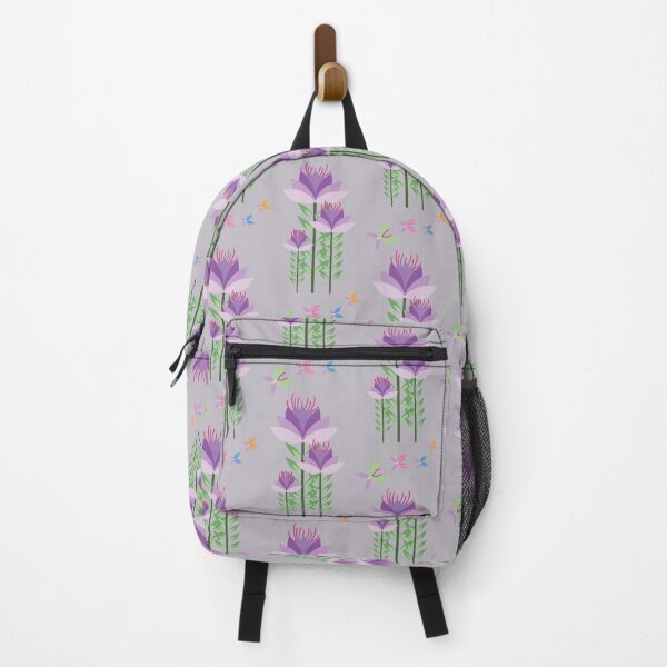 Item preview, Purple flower and butterfly pattern designed and sold by PowerAntShop.
