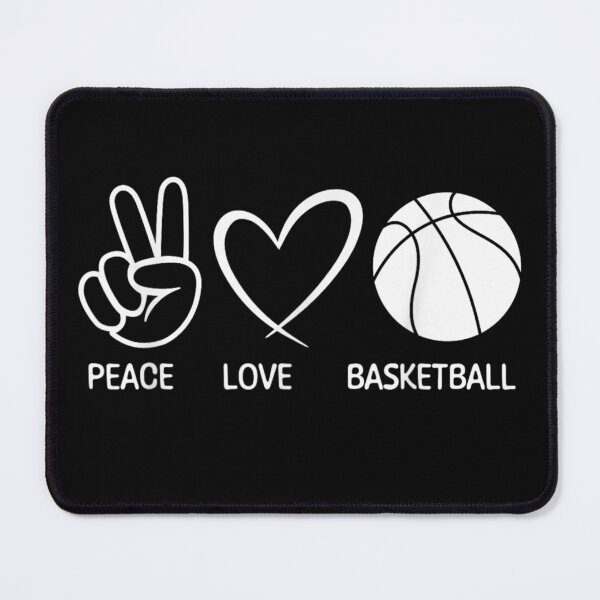 Item preview, Peace Love Basketball Minimalist Sports Fan Vintage Basketball Lifestyle Gift designed and sold by Capisedo.