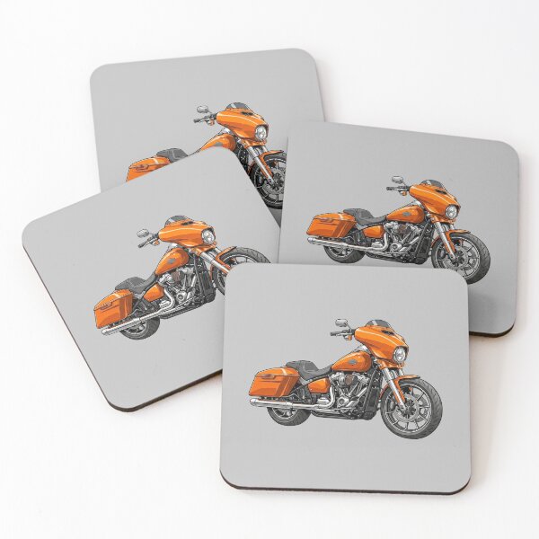 Item preview, Orange Harley Davidson Low Rider ST Performance Cruiser Illustration designed and sold by Motorline44.
