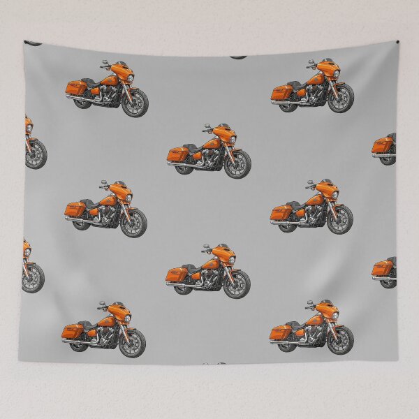 Item preview, Orange Harley Davidson Low Rider ST Performance Cruiser Illustration designed and sold by Motorline44.