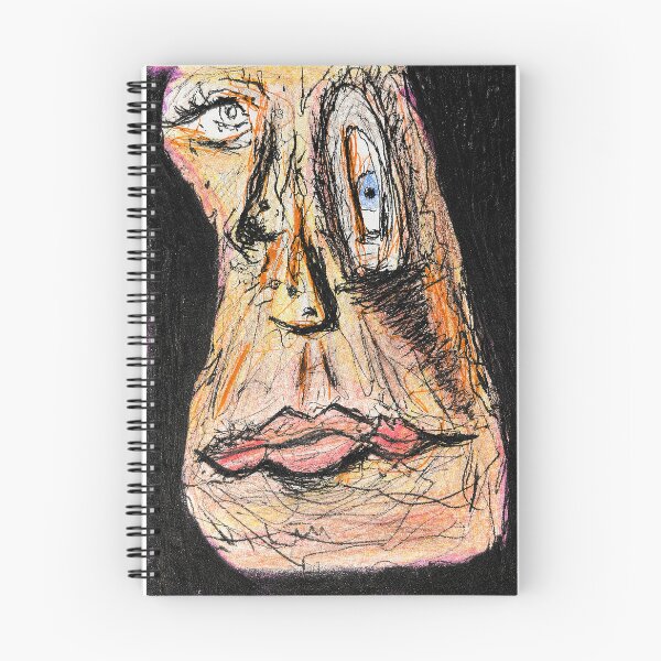 Item preview, Expressive Mixed-Media Portrait ('Peripheral Vision') designed and sold by OtherworldlyIdeas.