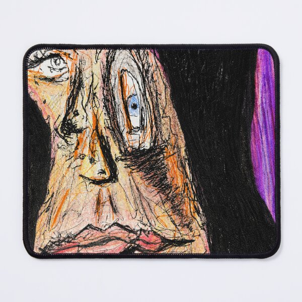 Item preview, Expressive Mixed-Media Portrait ('Peripheral Vision') designed and sold by OtherworldlyIdeas.