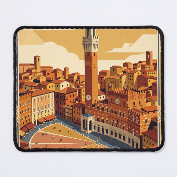Item preview, Siena Italy Vintage Travel Poster designed and sold by Bomax121.