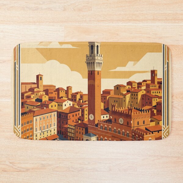 Item preview, Siena Italy Vintage Travel Poster designed and sold by Bomax121.