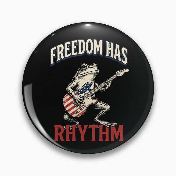 Item preview, Freedom Has Rhythm Frog designed and sold by Roy & Tiffany.