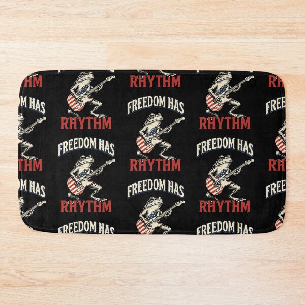 Item preview, Freedom Has Rhythm Frog designed and sold by Roy & Tiffany.