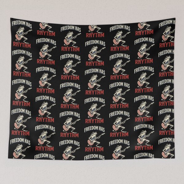 Item preview, Freedom Has Rhythm Frog designed and sold by Roy & Tiffany.
