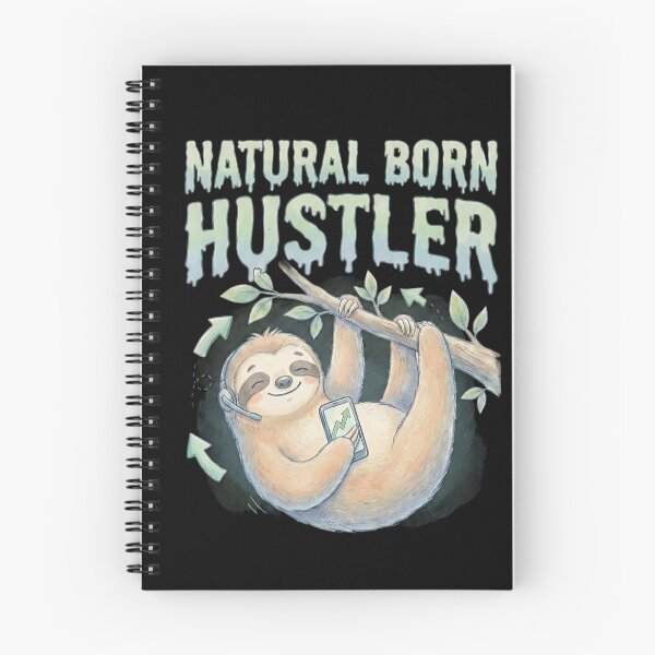 Item preview, Natural Born Hustler Funny Sloth Business Art designed and sold by eMeS-Design.