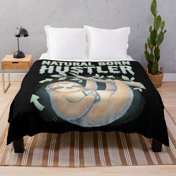 Item preview, Natural Born Hustler Funny Sloth Business Art designed and sold by eMeS-Design.