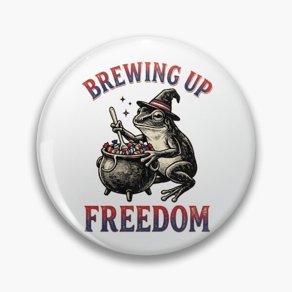 Item preview, Brewing Up Freedom Frog designed and sold by Tiffany Roy.
