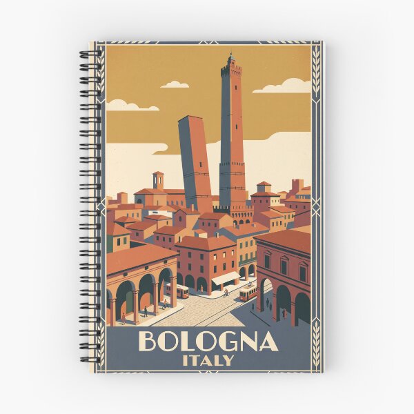 Item preview, Bologna Italy Vintage Travel Poster designed and sold by Bomax121.