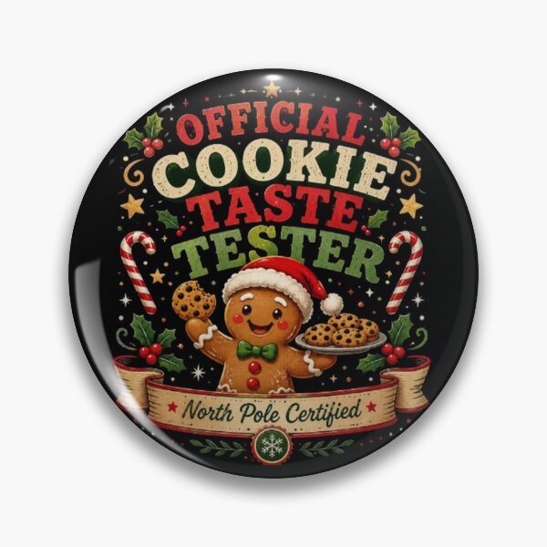Item preview, Official Cookie Taste Tester Funny Christmas Gingerbread Christmas Shirt Sticker designed and sold by TulipsArtDesigns .