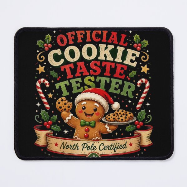 Item preview, Official Cookie Taste Tester Funny Christmas Gingerbread Christmas Shirt Sticker designed and sold by TulipsArtDesigns .