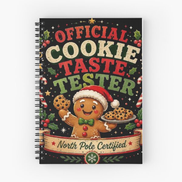 Item preview, Official Cookie Taste Tester Funny Christmas Gingerbread Christmas Shirt Sticker designed and sold by TulipsArtDesigns .