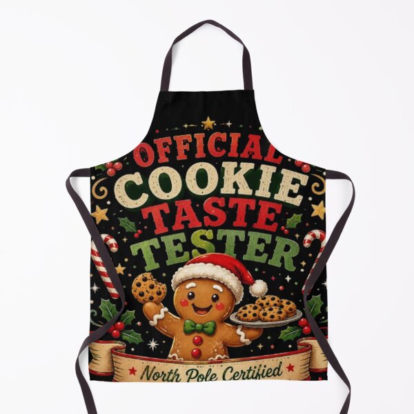Item preview, Official Cookie Taste Tester Funny Christmas Gingerbread Christmas Shirt Sticker designed and sold by TulipsArtDesigns .