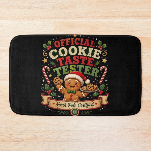 Item preview, Official Cookie Taste Tester Funny Christmas Gingerbread Christmas Shirt Sticker designed and sold by TulipsArtDesigns .