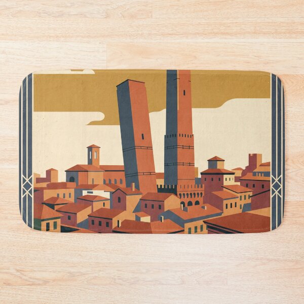 Item preview, Bologna Italy Vintage Travel Poster designed and sold by Bomax121.