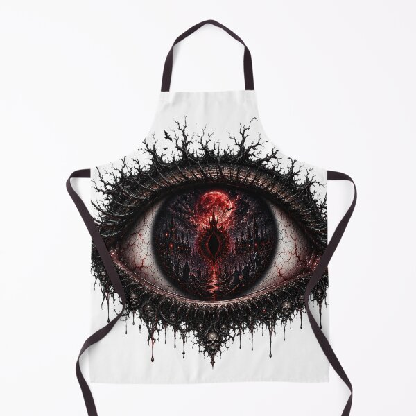 Item preview, Gothic Horror Eye – Dark Fantasy Eye with Haunted Castle, Skull and Blood Moon designed and sold by Limitless expressions - wear your mindset .