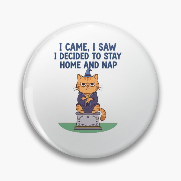 Item preview, Funny Grumpy Wizard Cat Stay Home Nap designed and sold by Owcomm.