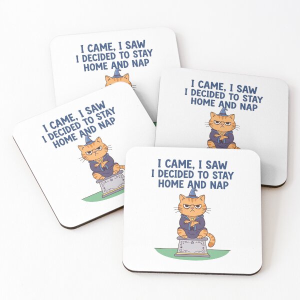 Item preview, Funny Grumpy Wizard Cat Stay Home Nap designed and sold by Owcomm.
