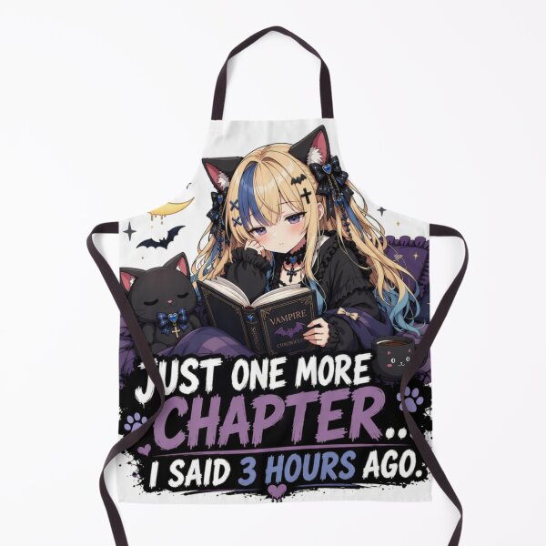 Item preview, Just One More Chapter | Cute Anime Book Girl designed and sold by Revyra Design .