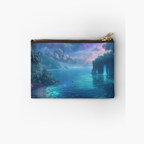 Item preview, Galactic Jungle Ocean Alien Landscape designed and sold by Luminous Wilds.