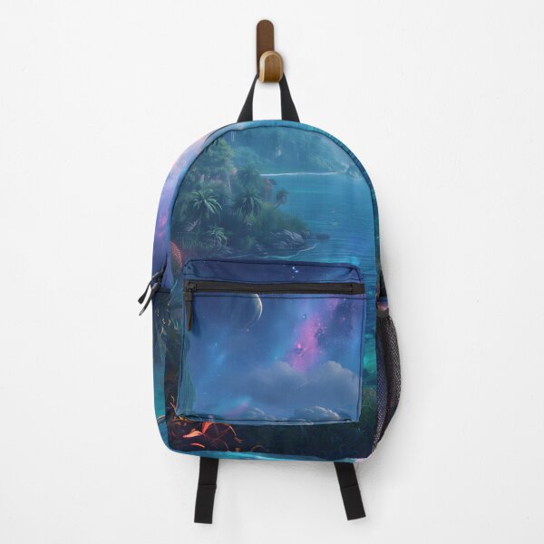 Item preview, Galactic Jungle Ocean Alien Landscape designed and sold by Luminous Wilds.